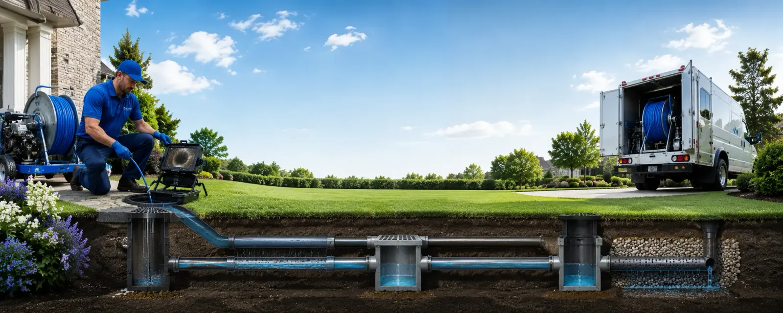 Outdoor drain cleaning information for Kendall Park, NJ